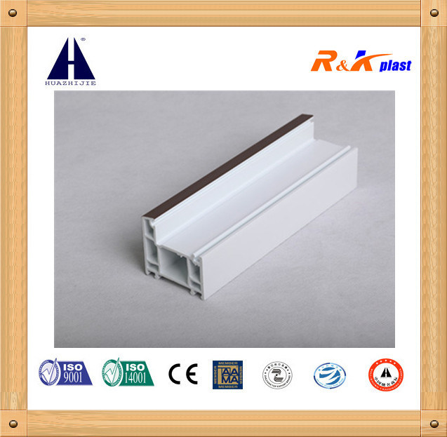 Wooden Laminated 60 Casement Series UPVC Profiles for Windows and Doors