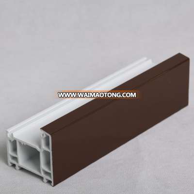 88mm upvc sliding window frames pvc co-extrusion profile