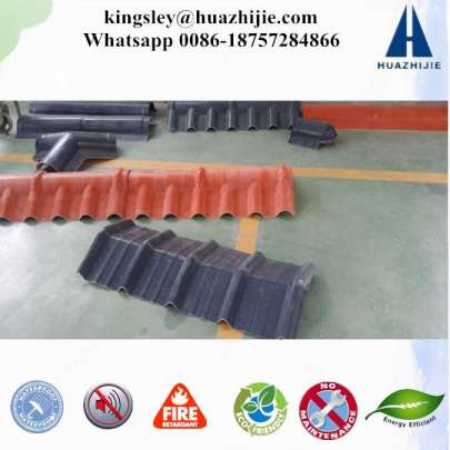 Fire Proof Self Cleaning ASA PVC Roof Tiles Sheet and Accessories